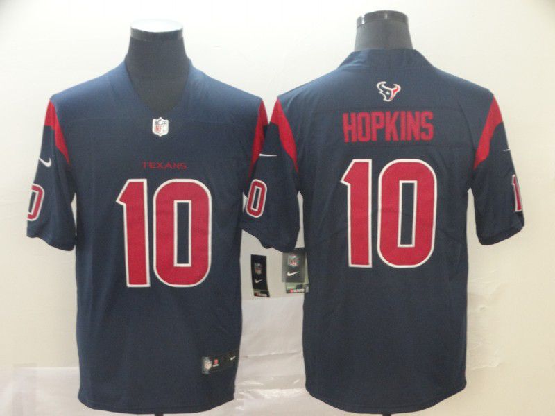Men Houston Texans 10 Hopkins Blue Nike Vapor Untouchable Limited Player NFL Jerseys